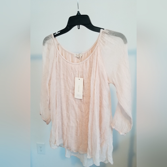 NWT Women's Bellambra 100% Silk Top, Made in Italy sz Small - Picture 2 of 8